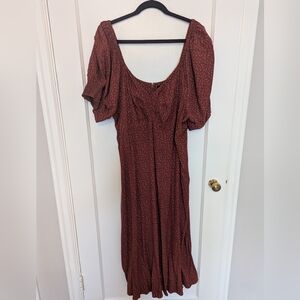 Madewell Floral Puff Sleeve Sweetheart Neck Sundress Size 22